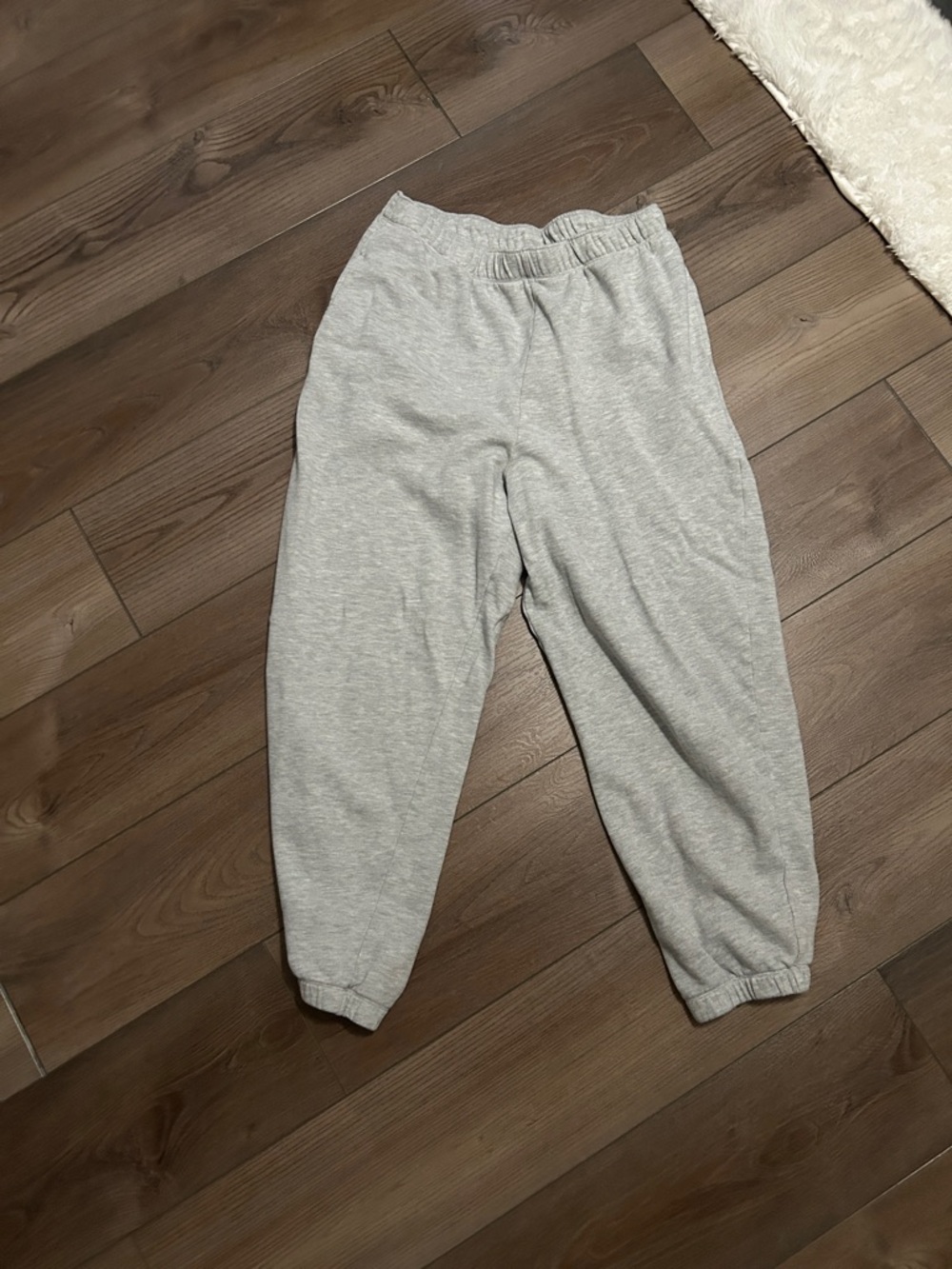 American Eagle Outfitters Kids Light Gray Jogger Sweatpants